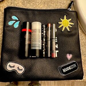 Nudestix Bundle Blot & Blur Matte Stick, Nudies Matte Blush, Magnetic Ma…